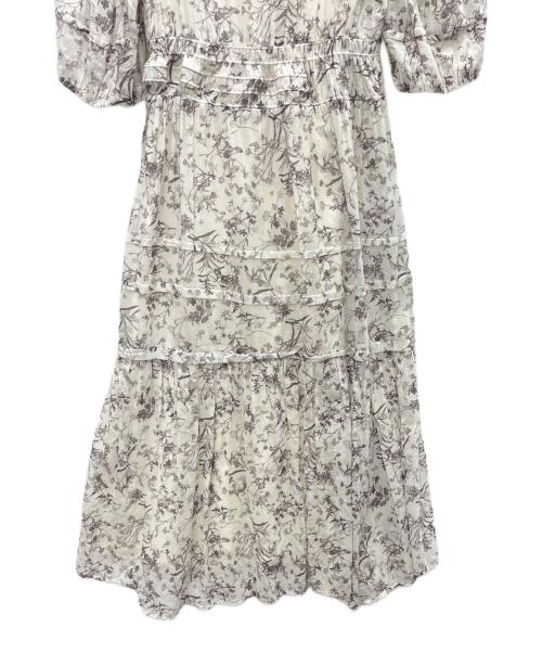 CELFORD（セルフォード）CELFORD (セルフォード) カシュクールコットンギャザーワンピース ホワイト サイズ:SIZE38の古着・服飾アイテム