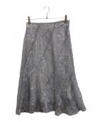 stola.ストラ）の古着「コード刺繍スカート」｜グレー