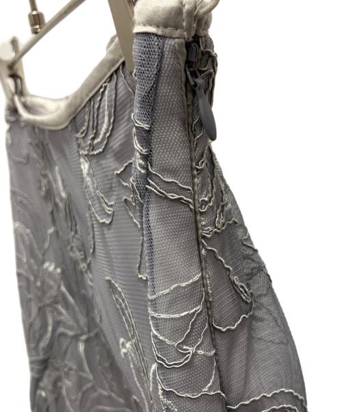 stola.（ストラ）stola. (ストラ) コード刺繍スカート グレー サイズ:40の古着・服飾アイテム
