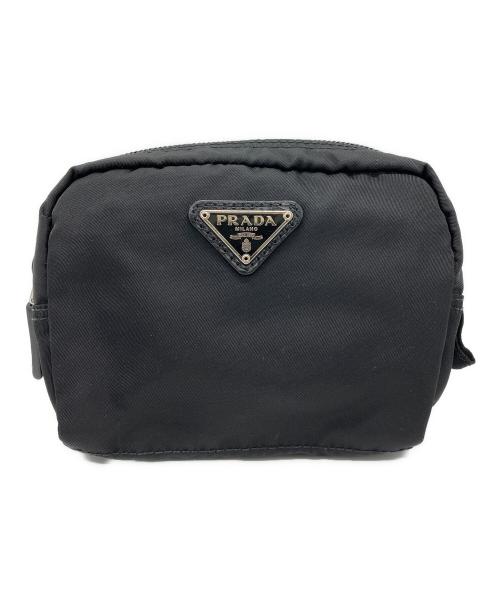 PRADA（プラダ）PRADA (プラダ) コスメポーチ ブラックの古着・服飾アイテム