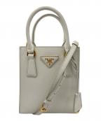PRADAプラダ）の古着「SAFFIANO LUX　2WAYショルダーバッグ」｜ホワイト
