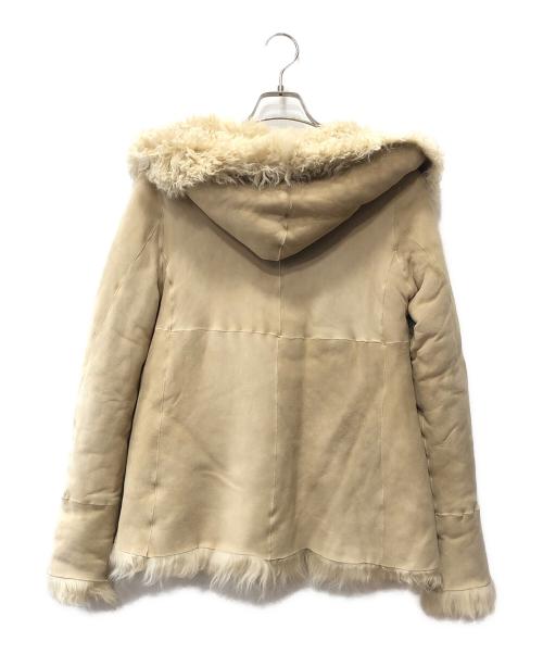 unknown（アンノウン）Unknown (アンノウン) ムートン ショートリバーシブルフードコート ベージュ サイズ:下記参照の古着・服飾アイテム