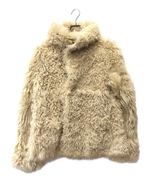 unknown（アンノウン）Unknown (アンノウン) ムートン ショートリバーシブルフードコート ベージュ サイズ:下記参照の古着・服飾アイテム