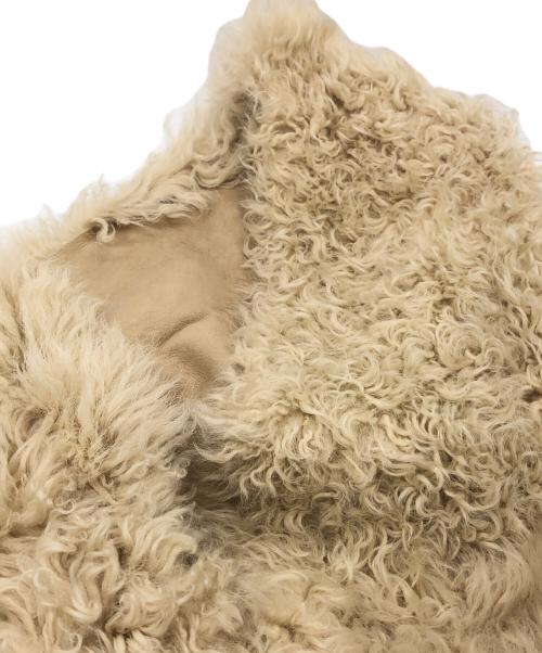 unknown（アンノウン）Unknown (アンノウン) ムートン ショートリバーシブルフードコート ベージュ サイズ:下記参照の古着・服飾アイテム