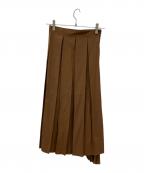 DES PRESデ プレ）の古着「ラップスカート」｜ブラウン