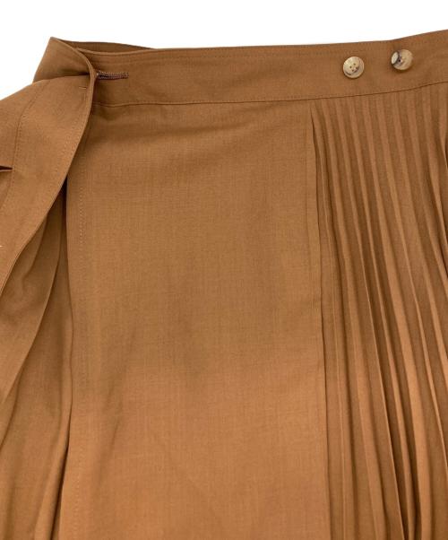 DES PRES（デ プレ）DES PRES (デ プレ) ラップスカート ブラウン サイズ:34 未使用品の古着・服飾アイテム