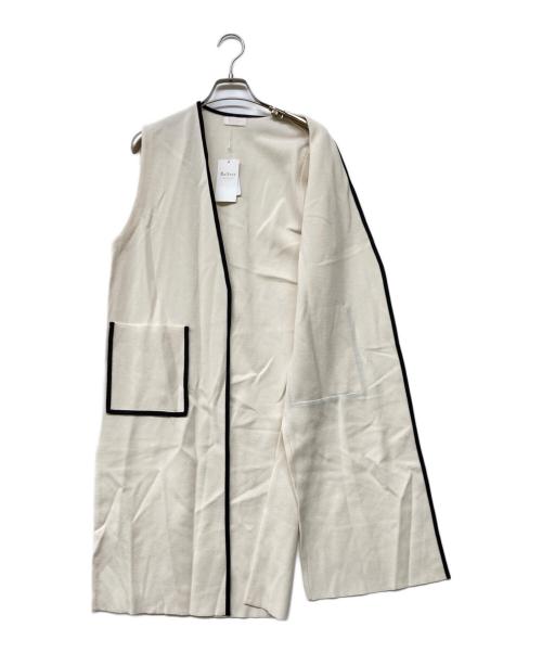 BALLSEY（ボールジィ）BALLSEY (ボールジィ) コットンアセテートミラノリブ ロングジレ ホワイト サイズ:Sの古着・服飾アイテム