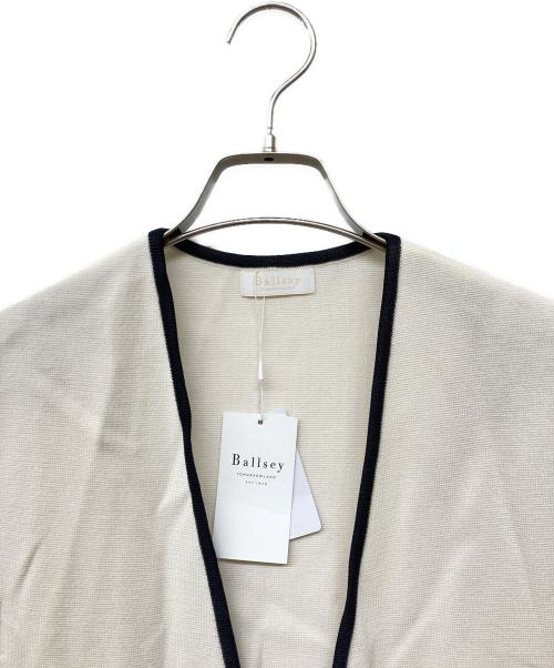 BALLSEY（ボールジィ）BALLSEY (ボールジィ) コットンアセテートミラノリブ ロングジレ ホワイト サイズ:Sの古着・服飾アイテム