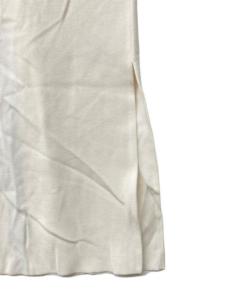 BALLSEY（ボールジィ）BALLSEY (ボールジィ) コットンアセテートミラノリブ ロングジレ ホワイト サイズ:Sの古着・服飾アイテム