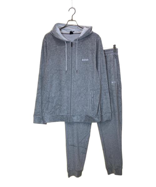 BOSS（ボス）BOSS (ボス) スウェットパーカーセットアップ グレー サイズ:Ⅿ 未使用品の古着・服飾アイテム