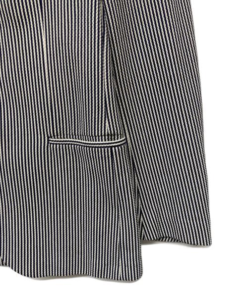 BOSS HUGO BOSS（ボス ヒューゴボス）BOSS HUGO BOSS (ボス ヒューゴボス) 2B Stretch tailoringストライプテーラードジャケット ブラック サイズ:50の古着・服飾アイテム