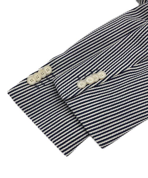 BOSS HUGO BOSS（ボス ヒューゴボス）BOSS HUGO BOSS (ボス ヒューゴボス) 2B Stretch tailoringストライプテーラードジャケット ブラック サイズ:50の古着・服飾アイテム