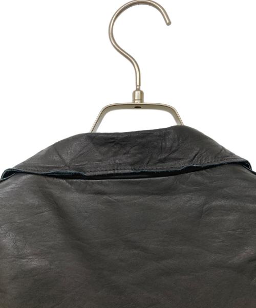 sisii（シシ）sisii (シシ) カウレザーダブルライダースジャケット ブラック サイズ:XSの古着・服飾アイテム
