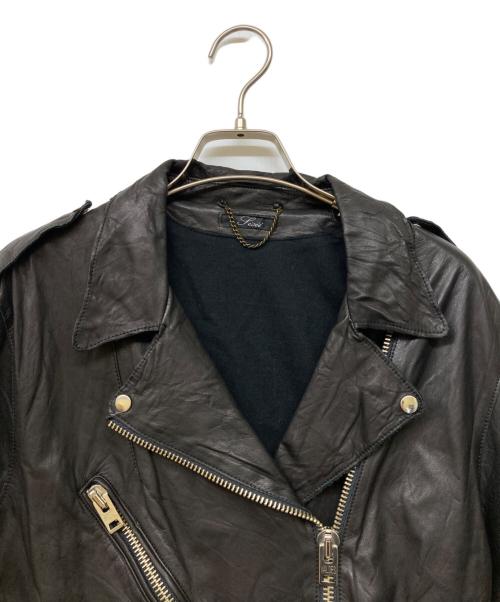 sisii（シシ）sisii (シシ) カウレザーダブルライダースジャケット ブラック サイズ:XSの古着・服飾アイテム