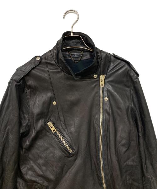 sisii（シシ）sisii (シシ) カウレザーダブルライダースジャケット ブラック サイズ:XSの古着・服飾アイテム