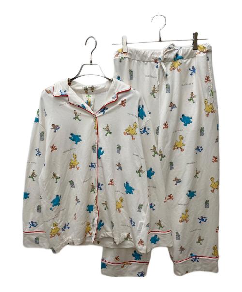 gelato pique（ジェラートピケ）gelato pique (ジェラートピケ) 総柄シャツ&ロングパンツセット アイボリー サイズ:Fの古着・服飾アイテム