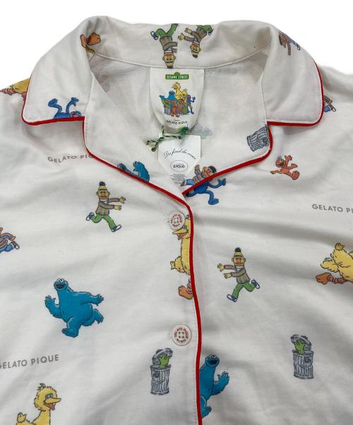 gelato pique（ジェラートピケ）gelato pique (ジェラートピケ) 総柄シャツ&ロングパンツセット アイボリー サイズ:Fの古着・服飾アイテム