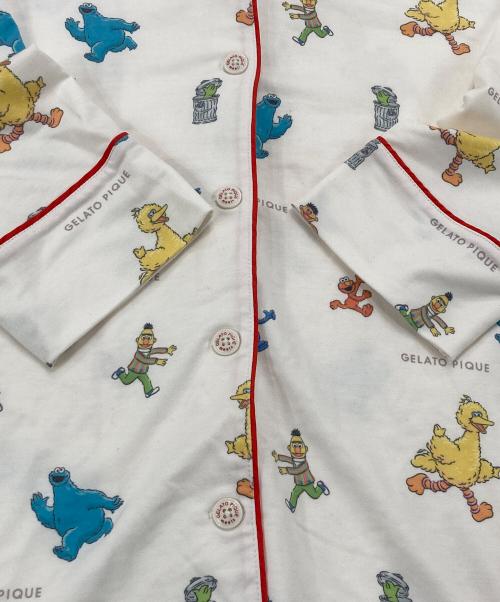 gelato pique（ジェラートピケ）gelato pique (ジェラートピケ) 総柄シャツ&ロングパンツセット アイボリー サイズ:Fの古着・服飾アイテム