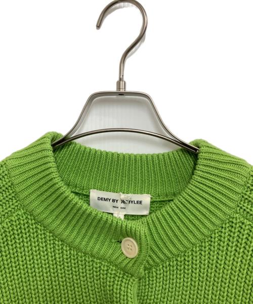 DEMY BY DEMYLEE（デミー バイ デミリー）DEMY BY DEMYLEE (デミー バイ デミリー) Callan Knit Cardigan グリーン サイズ:XSの古着・服飾アイテム