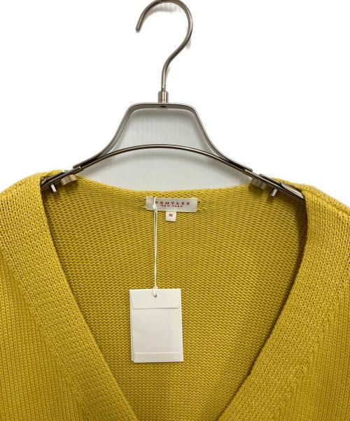 DEMYLEE（デミリー）DEMYLEE (デミリー) コットンVネックカーディガン イエロー サイズ:XSの古着・服飾アイテム