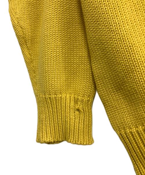 DEMYLEE（デミリー）DEMYLEE (デミリー) コットンVネックカーディガン イエロー サイズ:XSの古着・服飾アイテム