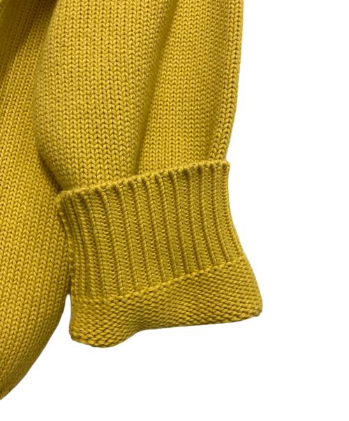 DEMYLEE（デミリー）DEMYLEE (デミリー) コットンVネックカーディガン イエロー サイズ:XSの古着・服飾アイテム