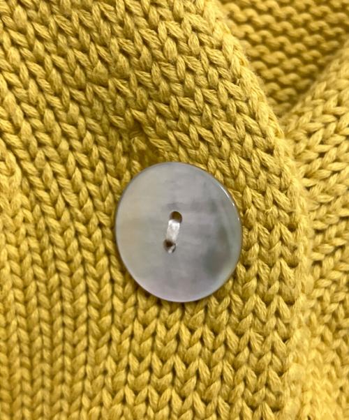 DEMYLEE（デミリー）DEMYLEE (デミリー) コットンVネックカーディガン イエロー サイズ:XSの古着・服飾アイテム