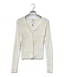 Ron Herman（ロンハーマン）の古着「リブニットカーディガン」｜アイボリー