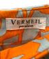 中古・古着 VERMEIL par iena (ヴェルメイユ パー イエナ) ビオラ プリント タックスカート グレー×オレンジ サイズ:36：9000円