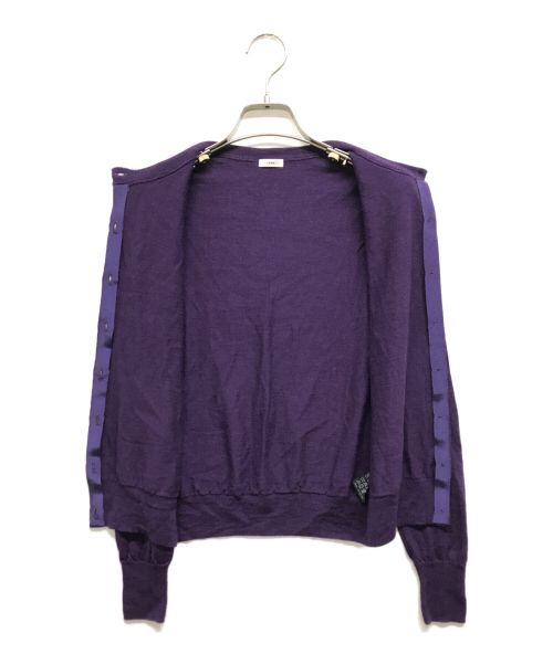 IENA（イエナ）IENA (イエナ) ARKABA クルーカーディガン パープル サイズ:Fの古着・服飾アイテム