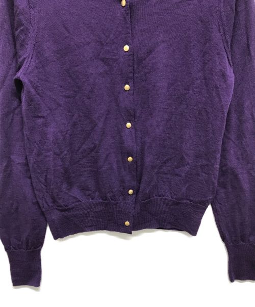 IENA（イエナ）IENA (イエナ) ARKABA クルーカーディガン パープル サイズ:Fの古着・服飾アイテム