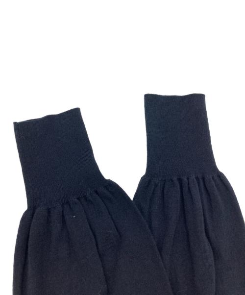 IENA（イエナ）IENA (イエナ) パフスリーブニットワンピース ネイビー サイズ:Freeの古着・服飾アイテム