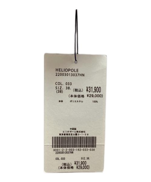 heliopole（エリオポール）heliopole (エリオポール) DEVEAUX CHIFFON FRILL BLOUSE ベージュ サイズ:38 未使用品の古着・服飾アイテム