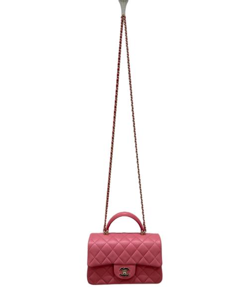 CHANEL（シャネル）CHANEL (シャネル) マトラッセ20 ピンク×シルバー サイズ:20の古着・服飾アイテム
