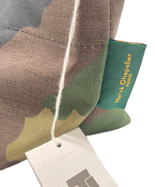 Herve Chapelier（エルベシャプリエ）Herve Chapelier (エルベシャプリエ) カモフラ舟形ミニトート グリーンの古着・服飾アイテム