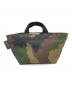 Herve Chapelier (エルベシャプリエ) カモフラ舟形ミニトート グリーン：14000円