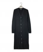 theoryセオリー）の古着「REGAL WOOL/RIB LONG CARDI」｜ブラック