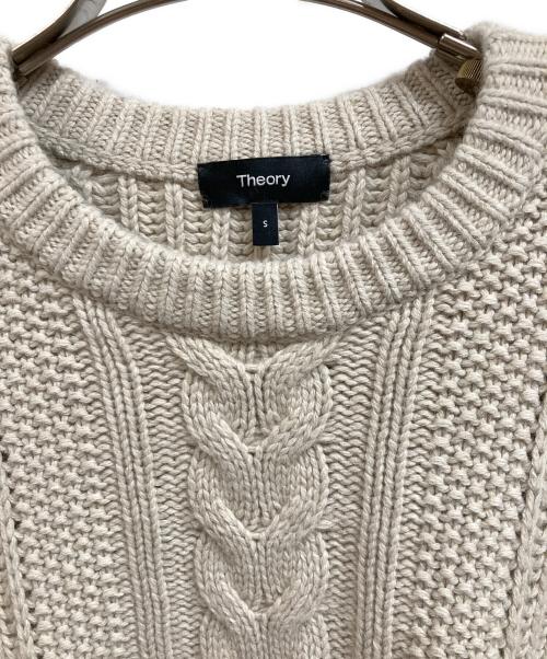 theory（セオリー）theory (セオリー) Dane Wool H Vilare C Crew ベージュ サイズ:Sの古着・服飾アイテム