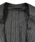 中古・古着 LARDINI (ラルディーニ) ストライプセットアップスーツ グレー サイズ:48：15000円