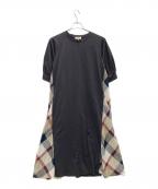 CB CRESTBRIDGEシービークレストブリッジ）の古着「サイドチェックワンピース」｜ブラック