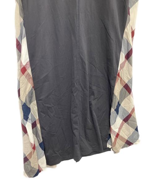 CB CRESTBRIDGE（シービークレストブリッジ）CB CRESTBRIDGE (シービークレストブリッジ) サイドチェックワンピース ブラック サイズ:Mの古着・服飾アイテム