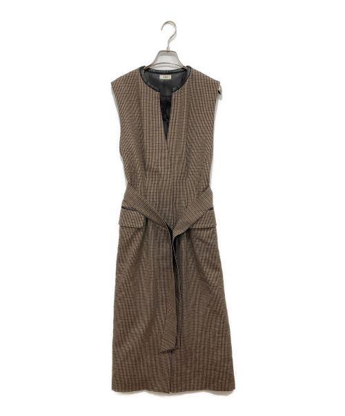 ROPE（ロペ）ROPE (ロペ) 2WAYジャンパースカート ブラウン サイズ:Mの古着・服飾アイテム