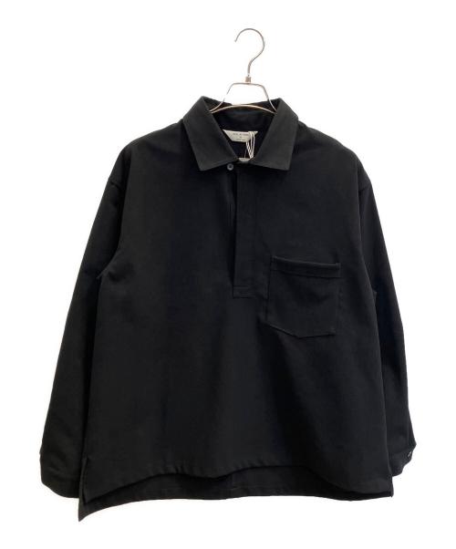 STILL BY HAND（スティルバイハンド）STILL BY HAND (スティルバイハンド) SYNTHETIC LEATHER OVER SHIRT ブラック サイズ:48 未使用品の古着・服飾アイテム