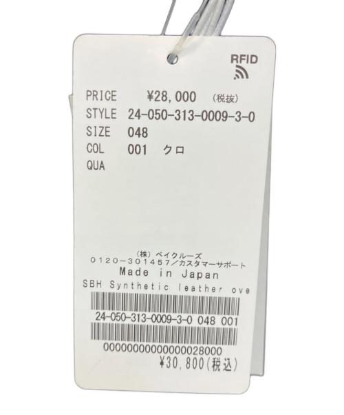 STILL BY HAND（スティルバイハンド）STILL BY HAND (スティルバイハンド) SYNTHETIC LEATHER OVER SHIRT ブラック サイズ:48 未使用品の古着・服飾アイテム