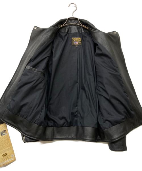 VANSON（バンソン）VANSON (バンソン) DOUBLE RIDERS JACKET ブラック サイズ:42の古着・服飾アイテム
