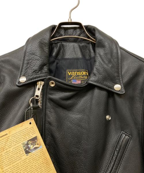 VANSON（バンソン）VANSON (バンソン) DOUBLE RIDERS JACKET ブラック サイズ:42の古着・服飾アイテム