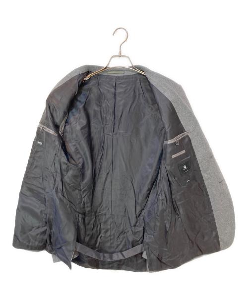 BOSS HUGO BOSS（ボス ヒューゴボス）BOSS HUGO BOSS (ボス ヒューゴボス) カシミヤ混 テーラードジャケット グレー サイズ:48の古着・服飾アイテム
