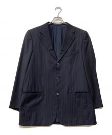 ERMENEGILDO ZEGNA（エルメネジルド・ゼニア）の古着「3Bストライプテーラードジャケット」｜ネイビー