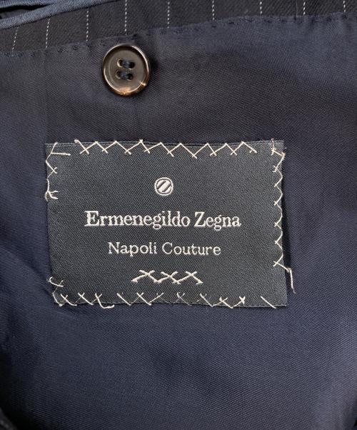 ERMENEGILDO ZEGNA（エルメネジルド・ゼニア）ERMENEGILDO ZEGNA (エルメネジルド・ゼニア) 3Bストライプテーラードジャケット ネイビー サイズ:‐の古着・服飾アイテム