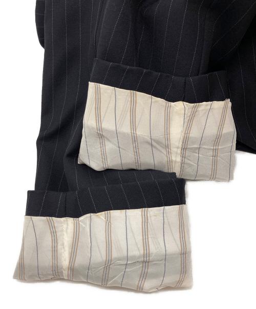 ERMENEGILDO ZEGNA（エルメネジルド・ゼニア）ERMENEGILDO ZEGNA (エルメネジルド・ゼニア) 3Bストライプテーラードジャケット ネイビー サイズ:‐の古着・服飾アイテム